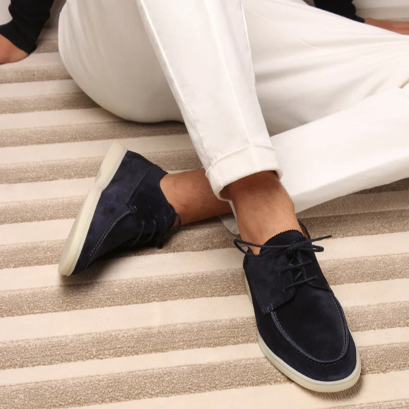 Men’s Calder Suede Lace-Up Loafers