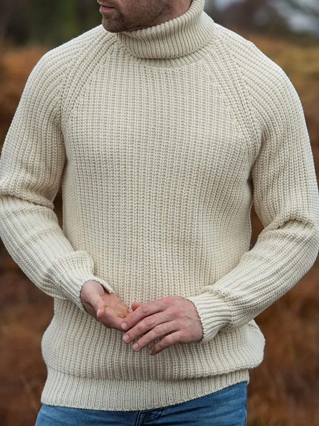 Men’s Calder Fisherman Turtleneck Sweater