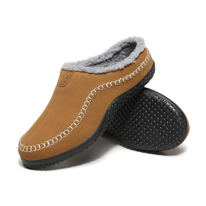 Men’s Jasper Faux Fur-Lined Slip-On Slippers