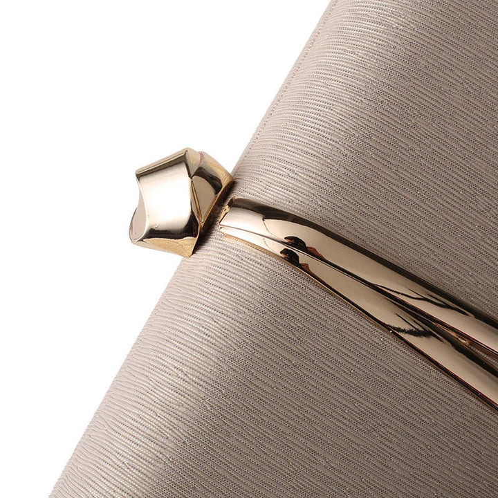 Women’s Structured Metallic Accent Clutch