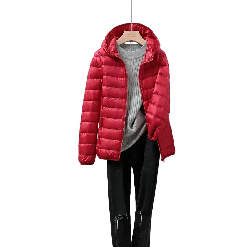 Women’s Lightweight Hooded Puffer Jacket