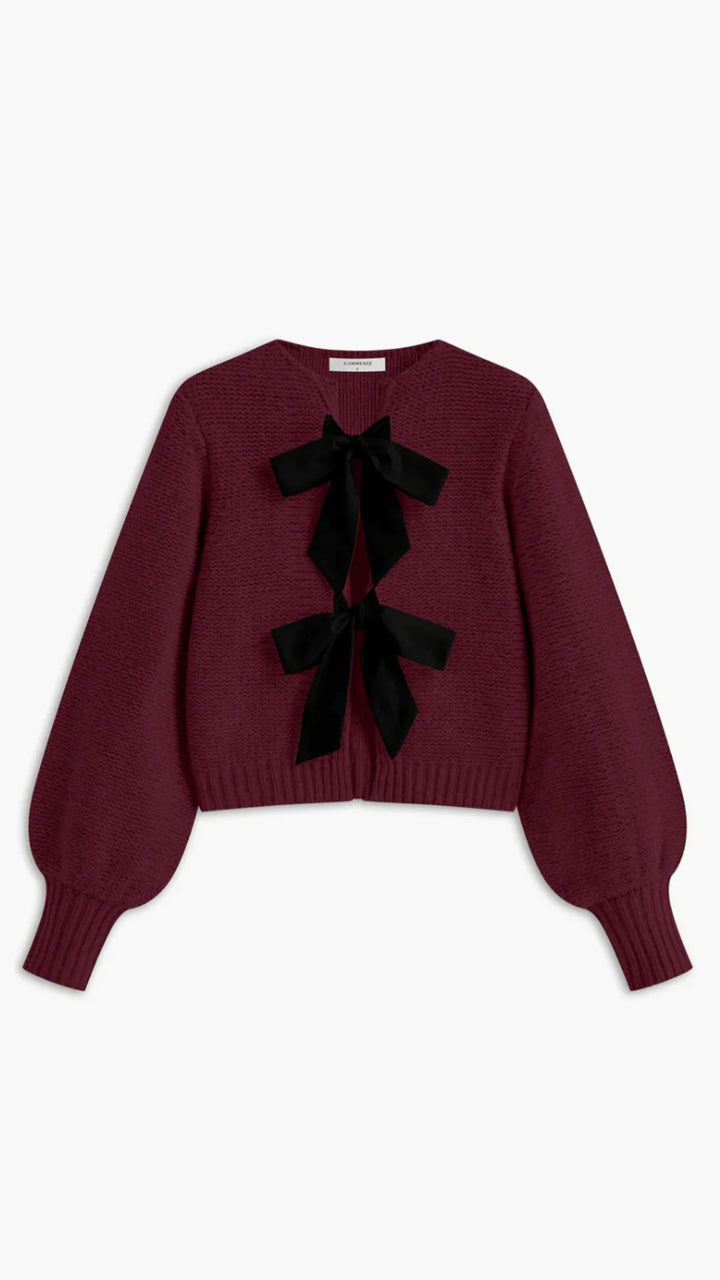 Women’s Evangeline Bow-Front Cardigan