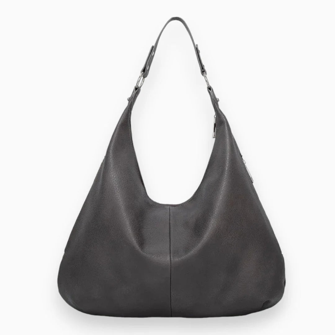 Women’s Leather-Look Hobo Bag – Spacious Shoulder Carryall