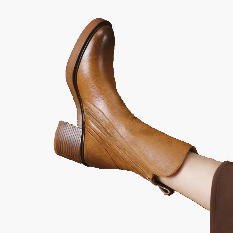 Women’s Orthopedic Block Heel Ankle Boots