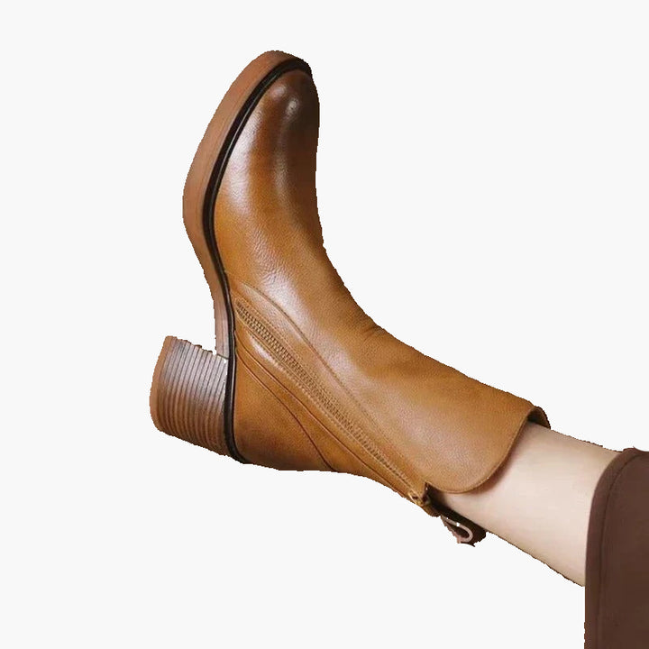 Women’s Orthopedic Block Heel Ankle Boots