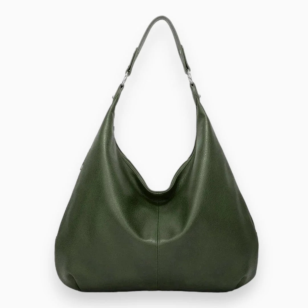 Women’s Leather-Look Hobo Bag – Spacious Shoulder Carryall