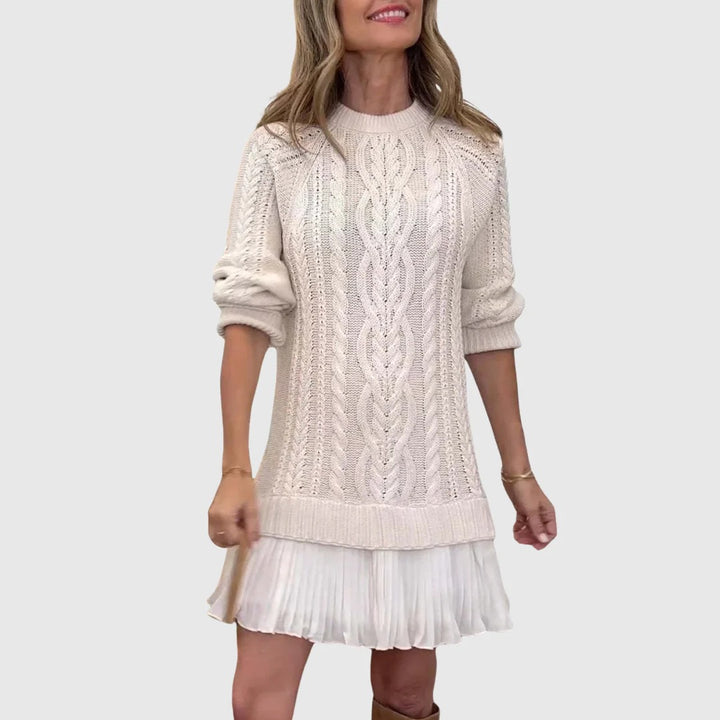 Women’s Isla Cable-Knit Longline Sweater Dress