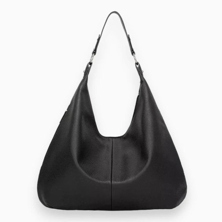 Women’s Leather-Look Hobo Bag – Spacious Shoulder Carryall