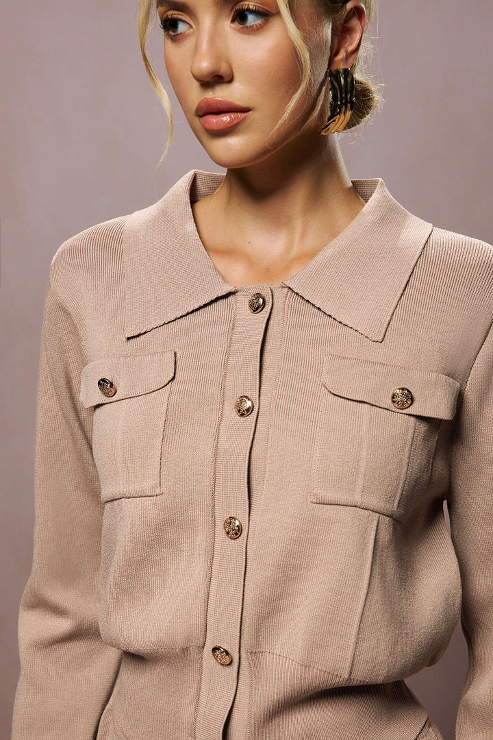 Women’s Dahlia Button-Front Knit Skirt Set