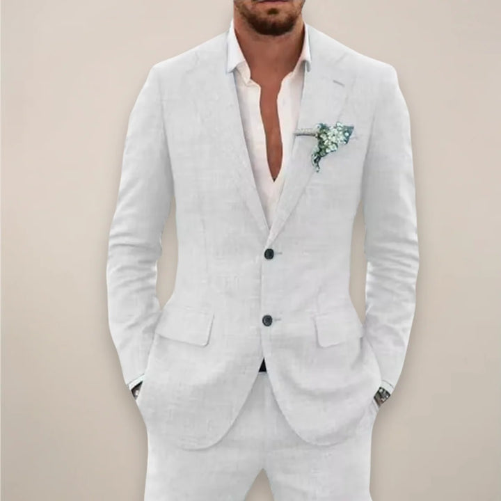Men’s Luca Linen Suit – Contemporary Coastal Charm