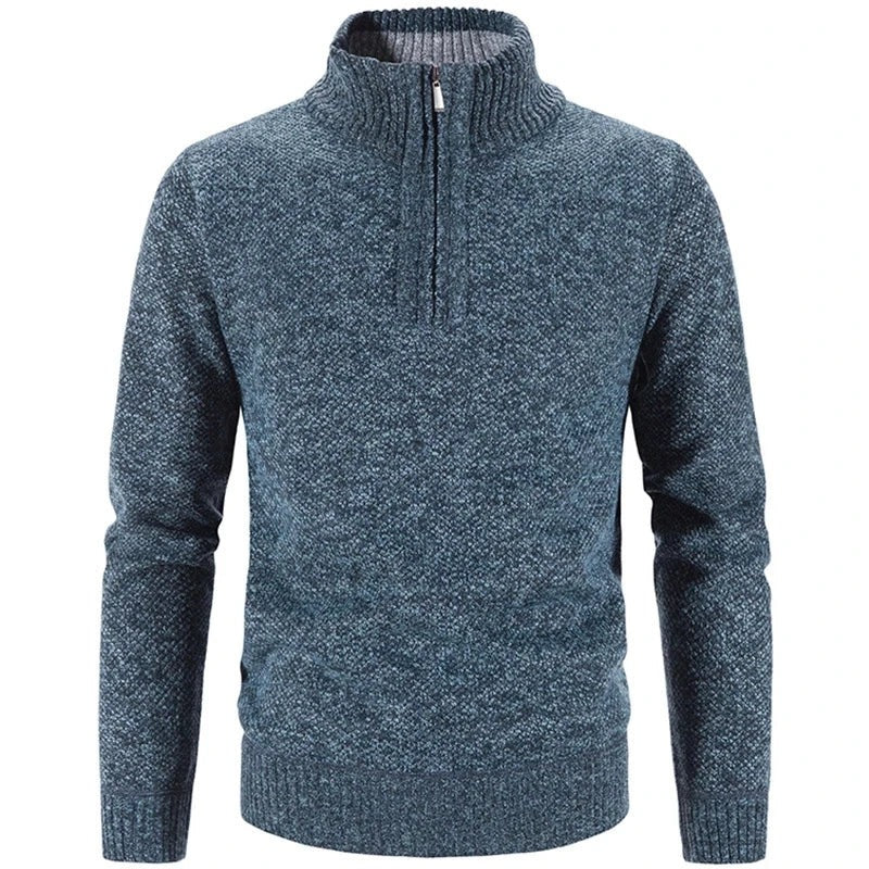 Men’s Half-Zip Textured Sweater