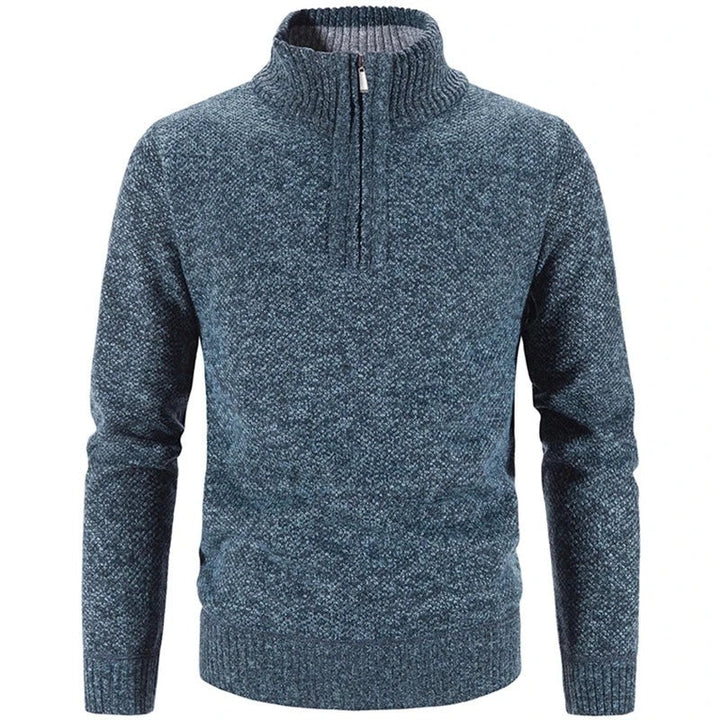 Men’s Half-Zip Textured Sweater