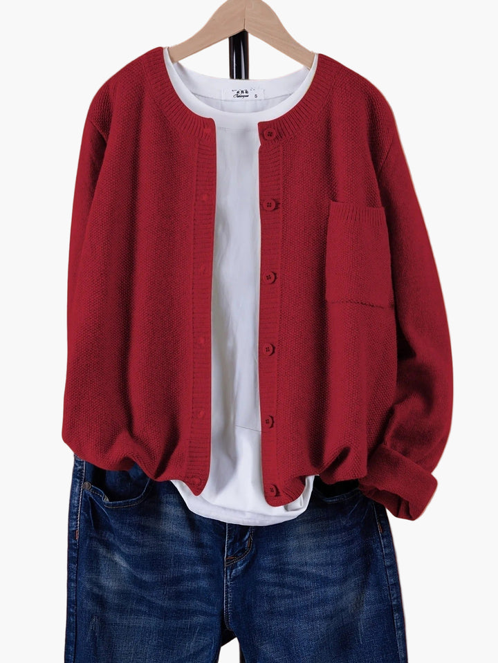 Women’s Oversized Knit Cardigan – Casual Everyday Layer
