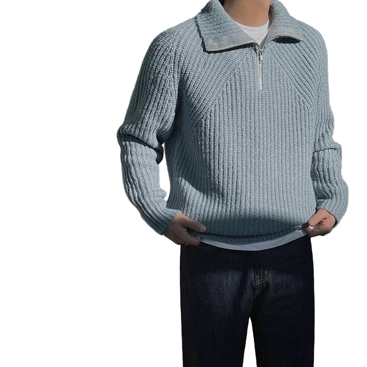 Men’s  Ribbed Half-Zip Sweater