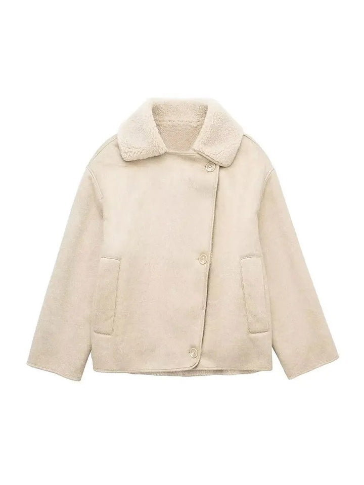 Women’s Faux-Shearling Moto Jacket