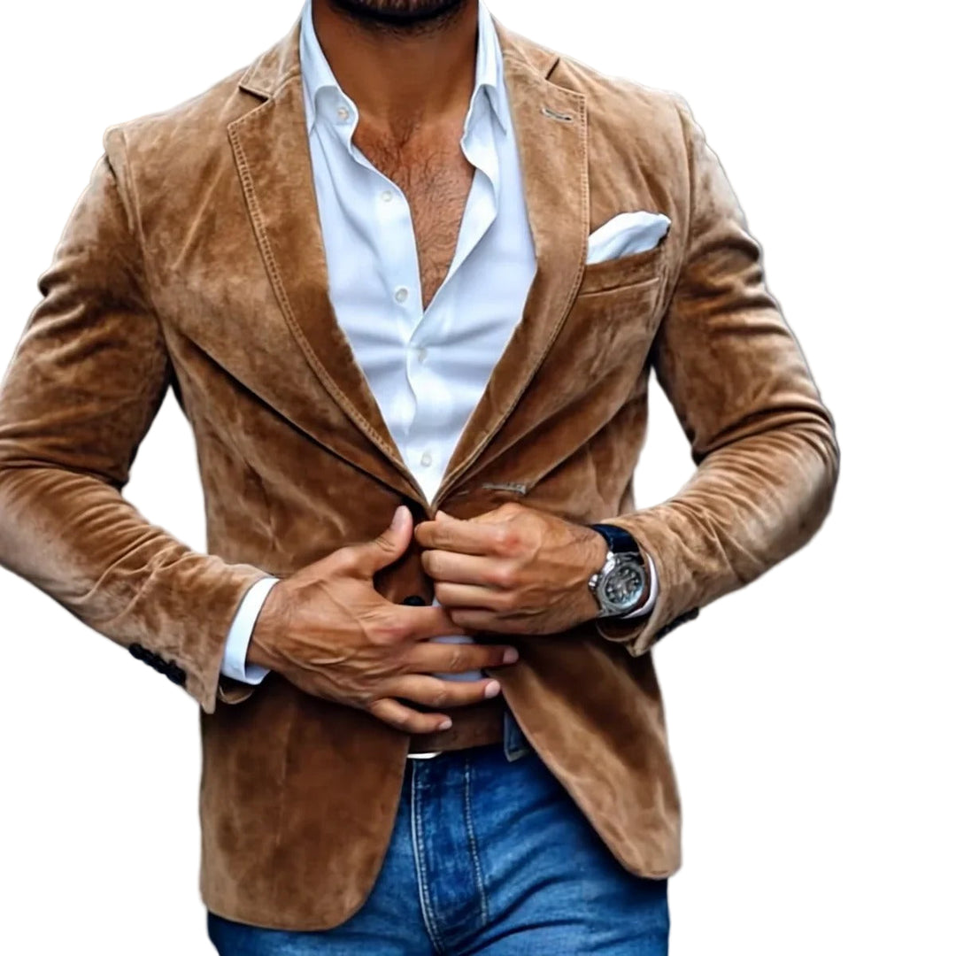 Men’s Hamilton Suede Tailored Blazer