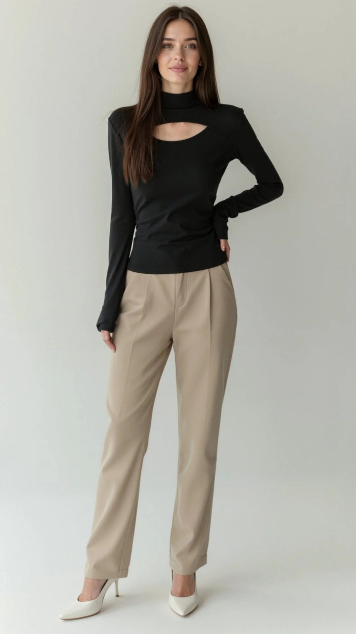 Women’s Isla Cut-Out Long Sleeve Top