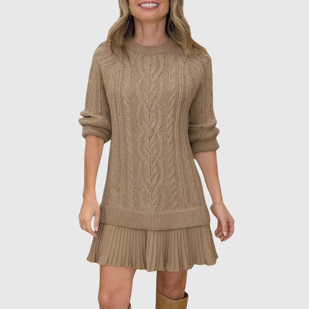 Women’s Isla Cable-Knit Longline Sweater Dress