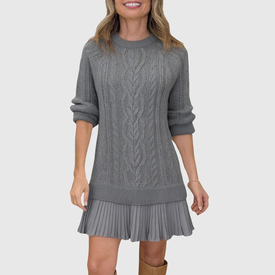Women’s Isla Cable-Knit Longline Sweater Dress