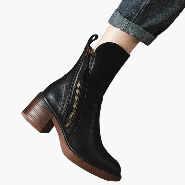 Women’s Orthopedic Block Heel Ankle Boots