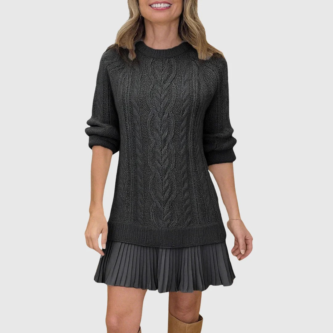 Women’s Isla Cable-Knit Longline Sweater Dress