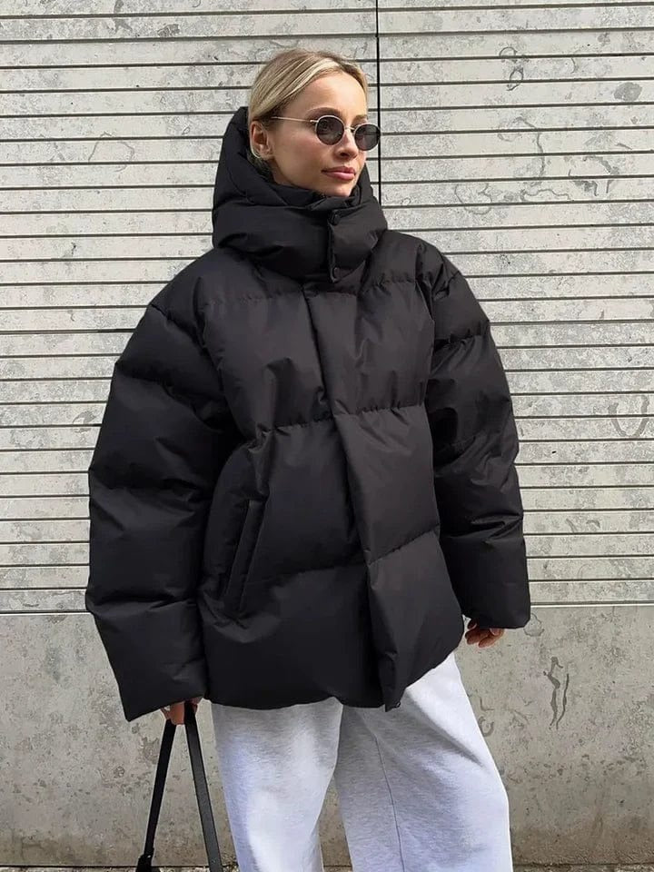 Women’s Nordic Loft High Collar Oversized Puffer Jacket