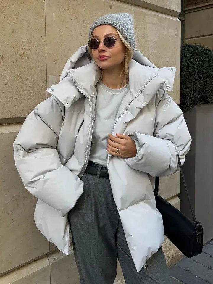 Women’s Nordic Loft High Collar Oversized Puffer Jacket