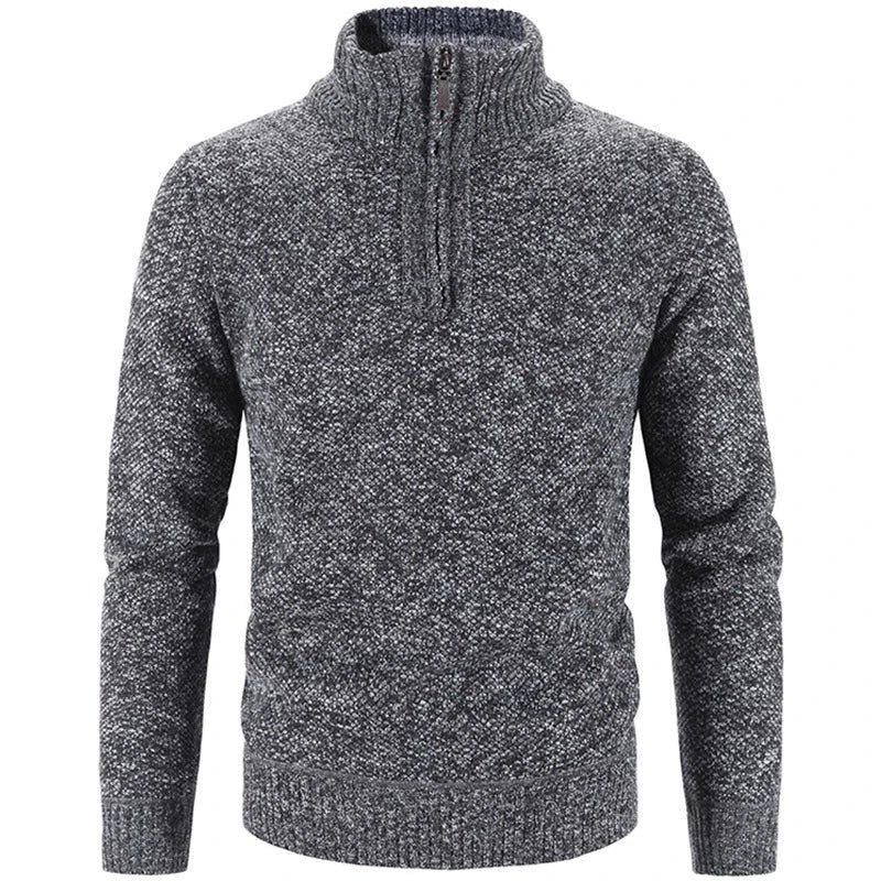 Men’s Half-Zip Textured Sweater