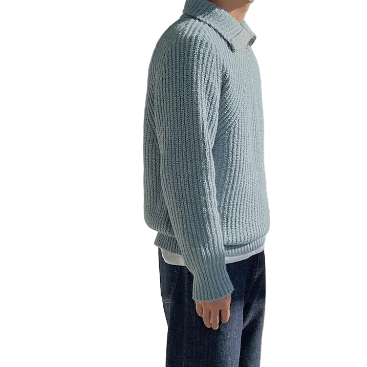 Men’s  Ribbed Half-Zip Sweater