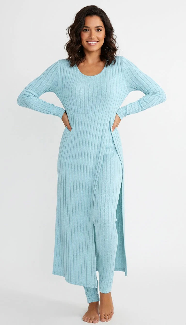 Women’s Serene Lounge Ribbed Maxi Set
