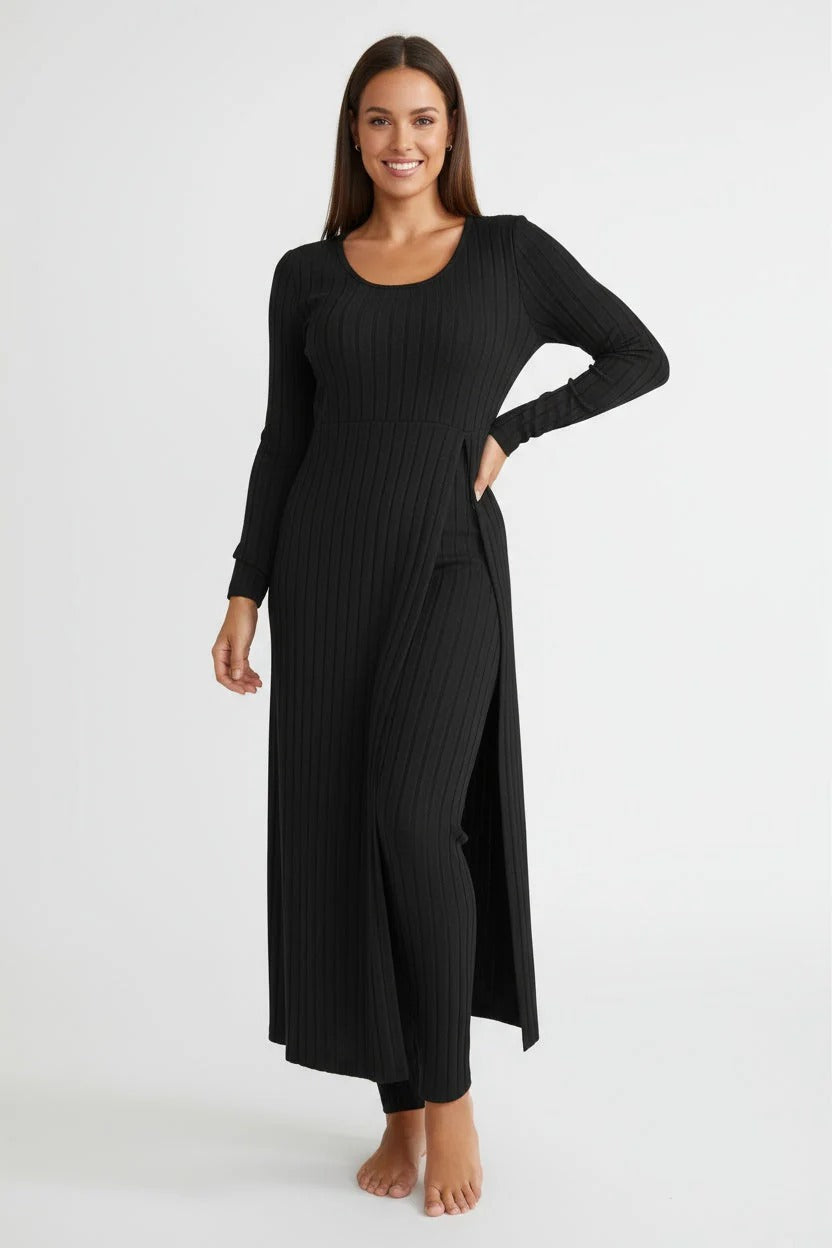 Women’s Serene Lounge Ribbed Maxi Set