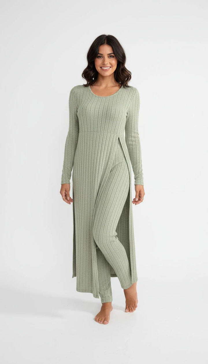 Women’s Serene Lounge Ribbed Maxi Set
