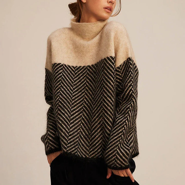 Women’s Marlowe Geometric Contrast Sweater