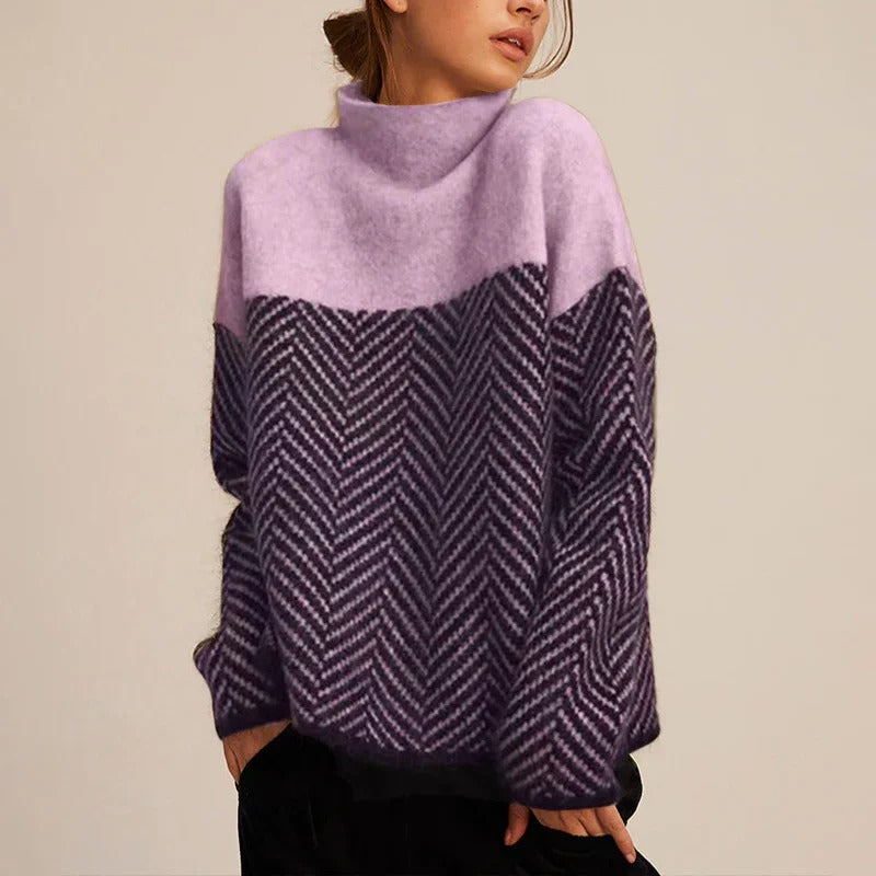 Women’s Marlowe Geometric Contrast Sweater