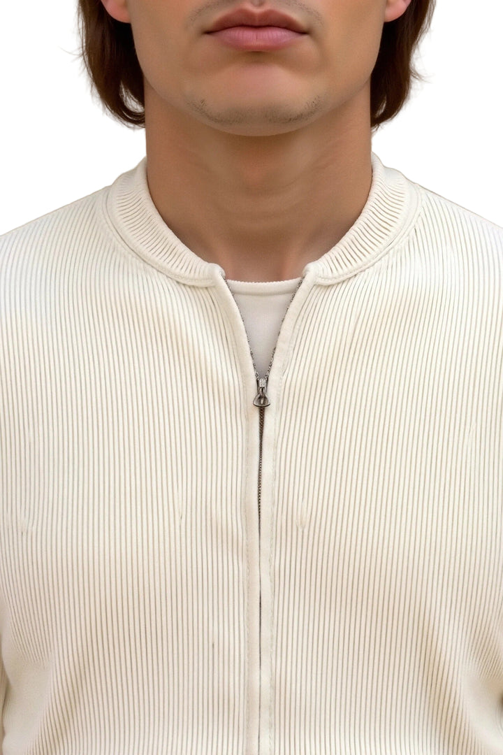 Men’s Beaumont Ribbed Zip Knit Cardigan