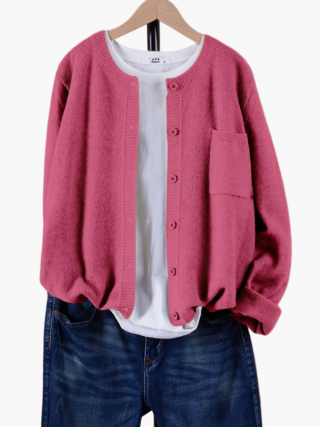 Women’s Oversized Knit Cardigan – Casual Everyday Layer