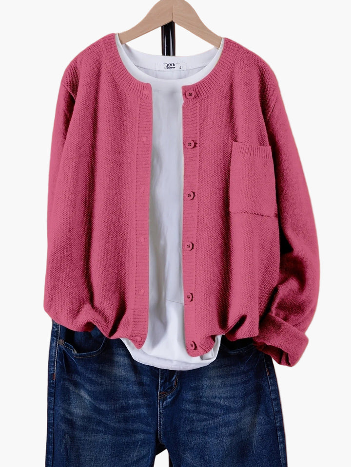 Women’s Oversized Knit Cardigan – Casual Everyday Layer