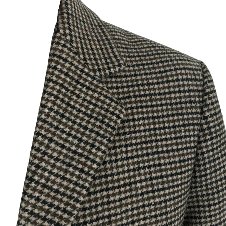 Men’s Ashbury Checked Wool Overcoat