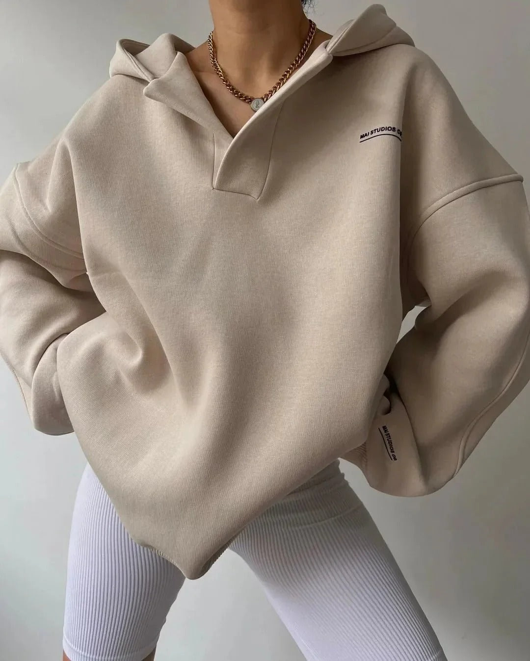 Women’s Urban Ease Half-Zip Hoodie Sweatshirt – Victoria Muse