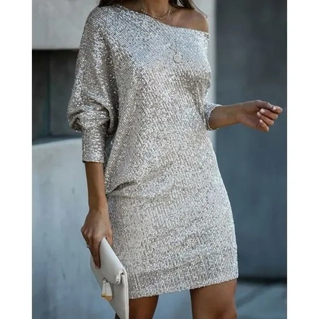 Women’s Amara Sequin Off-Shoulder Dress