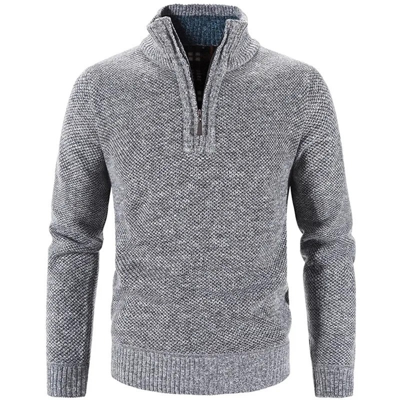 Men’s Half-Zip Textured Sweater