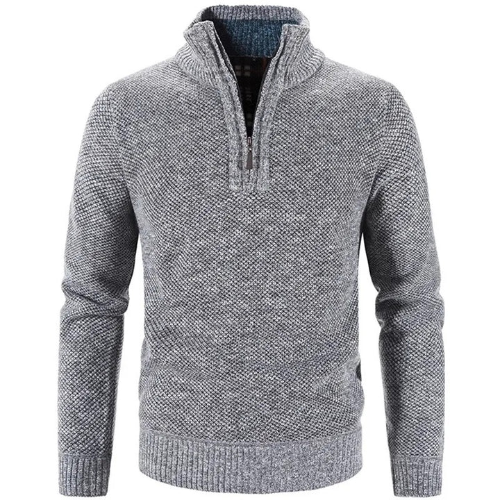 Men’s Half-Zip Textured Sweater