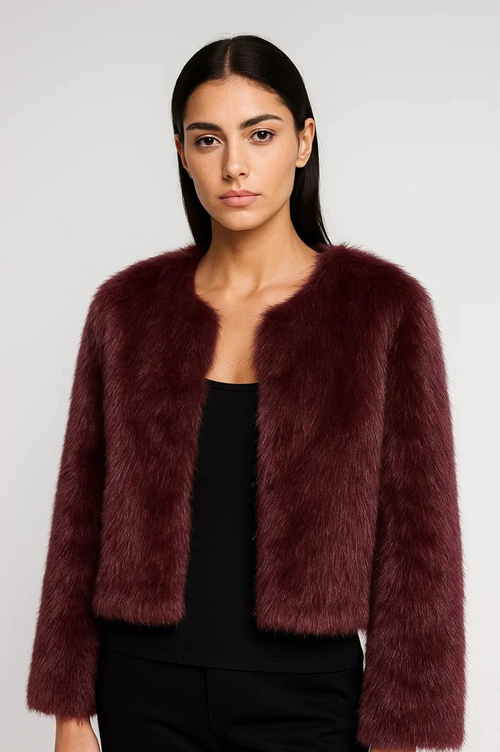 Women’s Marlowe Cropped Faux Fur Jacket