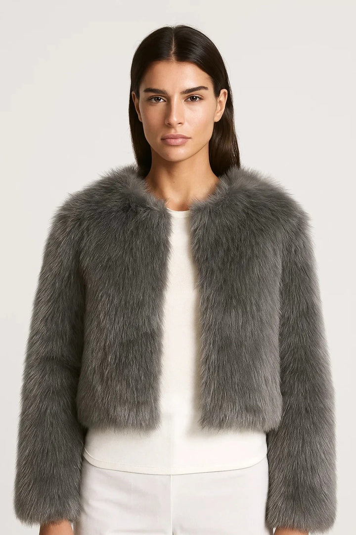 Women’s Marlowe Cropped Faux Fur Jacket