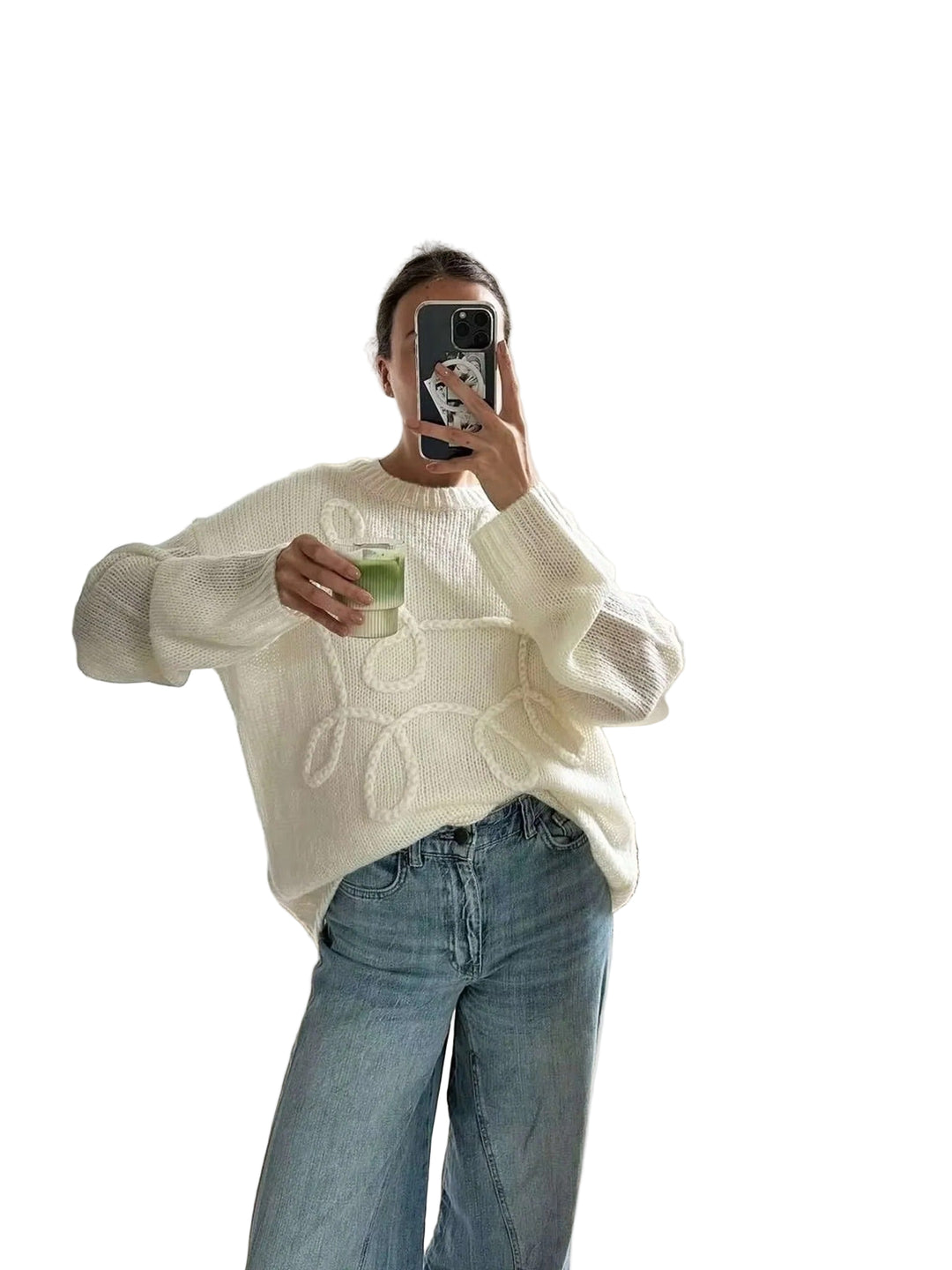 Women’s Textured Wool Pullover – Timeless Cozy Knit Jumper