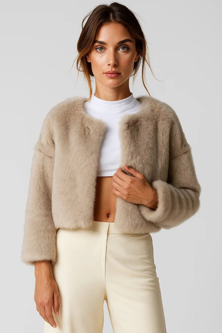 Women’s Aurelia Cropped Faux Fur Jacket
