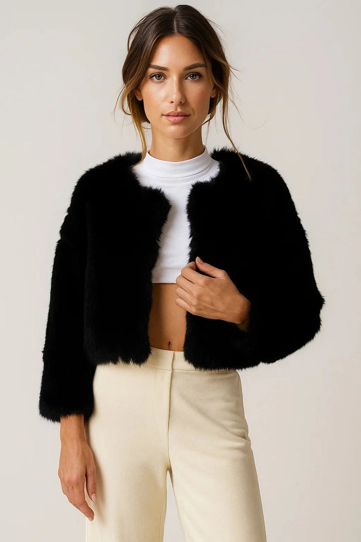 Women’s Aurelia Cropped Faux Fur Jacket