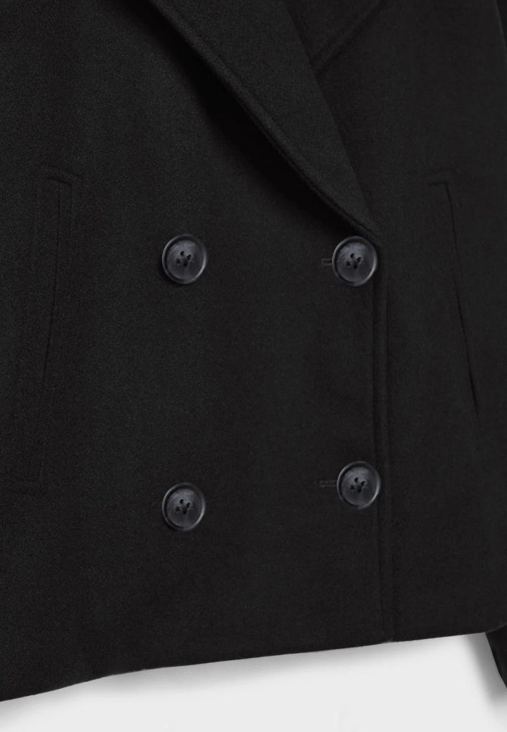 Women’s Cropped Double-Breasted Coat