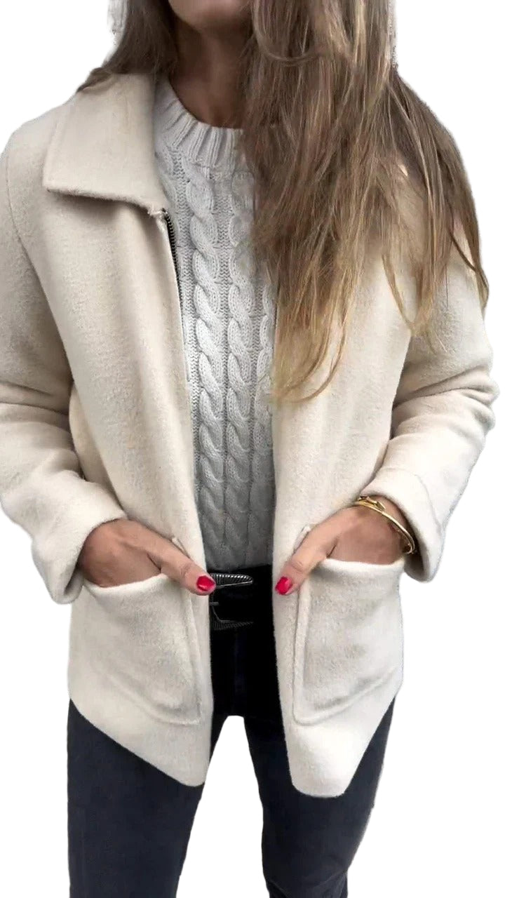 Women’s Everyday Chic Zip-Up Pocket Jacket