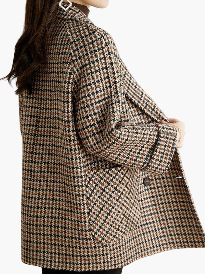 Women’s Houndstooth Wool-Blend Blazer